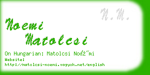 noemi matolcsi business card